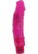 Crystal Caribbean Number 5 Jelly Vibrator - Pink