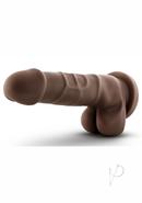 Dr. Skin Basic 7 Dildo With Balls 7.75in - Chocolate