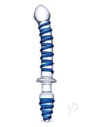 Glas Mr Swirly Double Ended Glass Dildo And Butt Plug 10in...