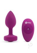 B-vibe Vibrating Jewel Plug Rechargeable Silicone Anal Plug...